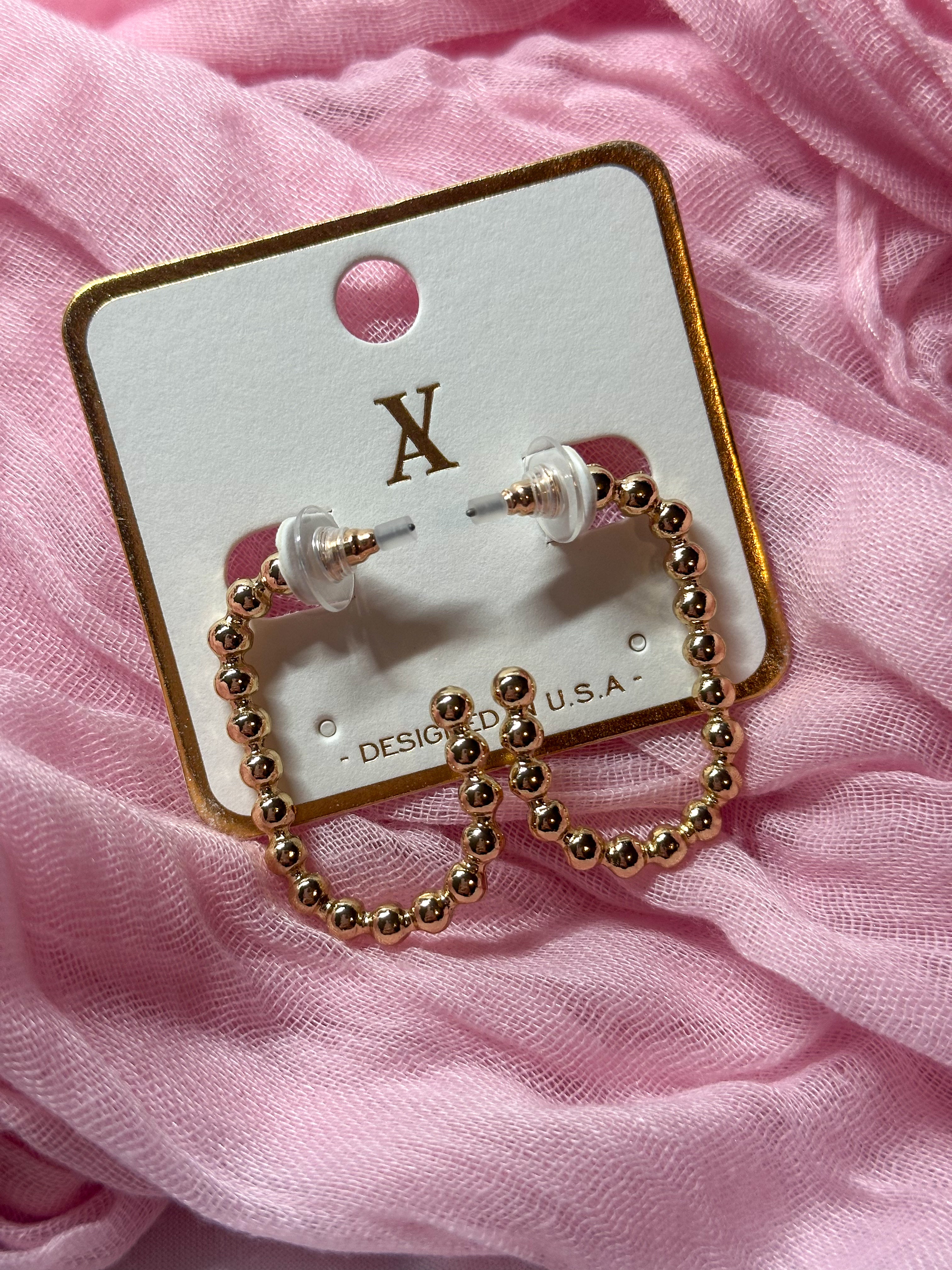 Beaded Hoop Earrings